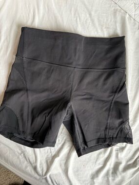 lululemon athletica Black High-Rise Mesh Bike Shorts